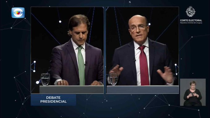 Daniel Martinez dominó por completo a Lacalle en el debate previo al&nbsp;Ballotage