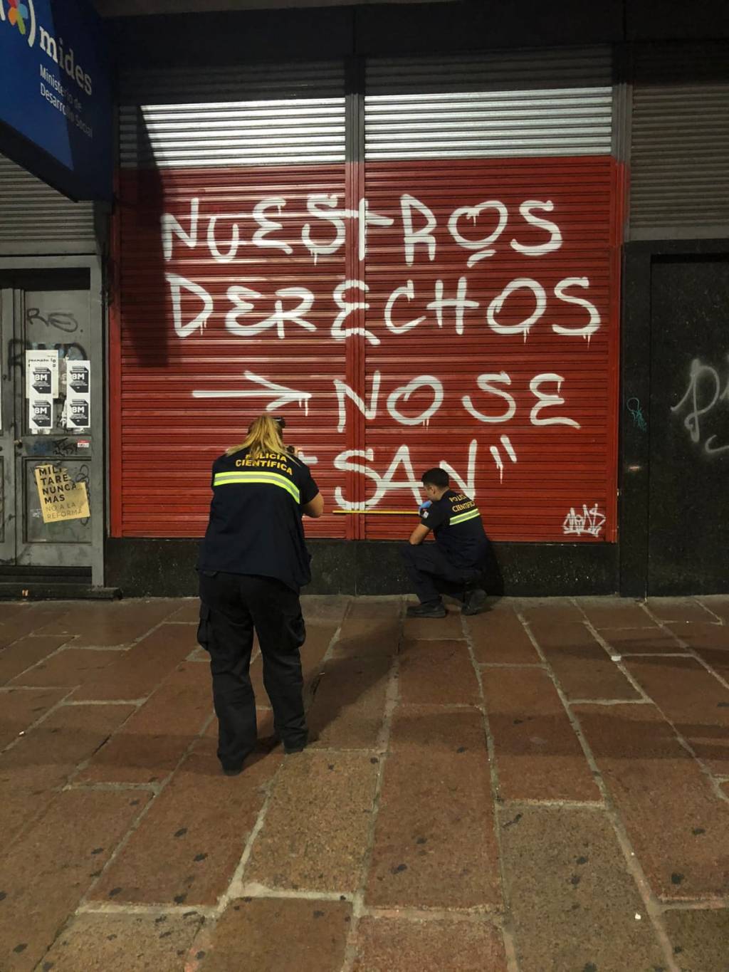 Policía científica confundió intervención del MIDES con vandalismo de marcha&nbsp;#8m