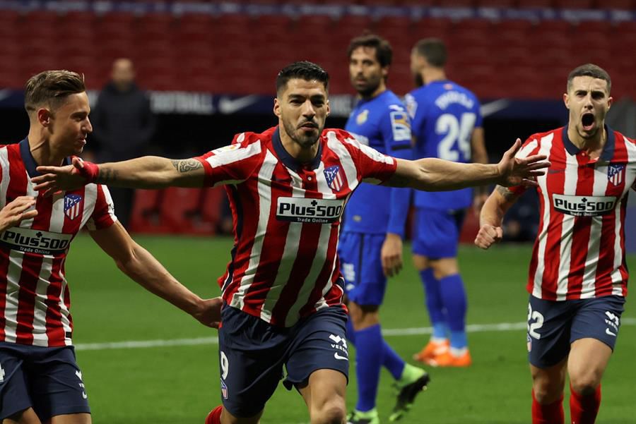 Atlético de Madrid ganó con gol de Luis Suárez y es puntero de La&nbsp;Liga