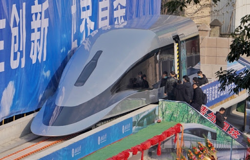China presentó prototipo de tren de levitación magnética ultra rápido